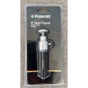 New Polaroid 8" Mini-Tripod with Pan/Tilt PLTR18